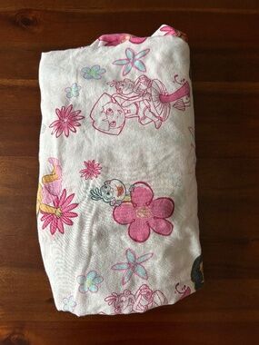 VTG Dora The Explorer Twin Fitted Sheet Pink Floral Bedding Kids Y2K
